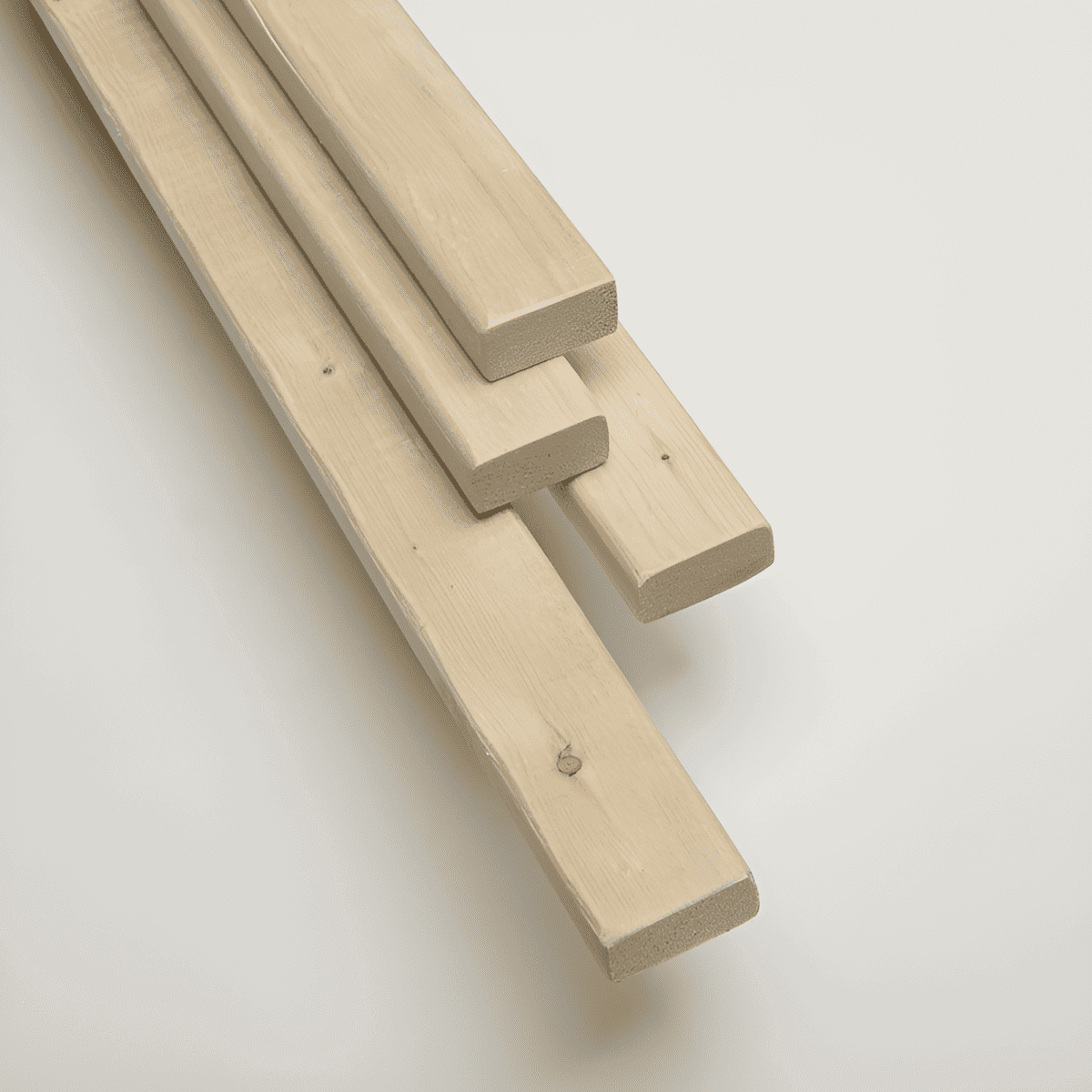 1 x 2 common wood strapping used for furring and trim